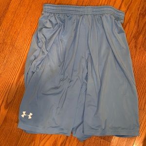 Light Blue Under Armour Athletic Shorts 10” Inseam